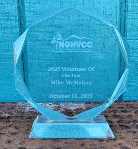 2025 Volenteer of the year, Mike McMahon.  NOHVCC